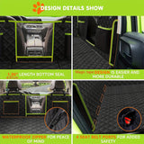 Foldable Pet Car Seat Cover Extender – Hard Bottom Back Seat for Large Dogs - Image 14