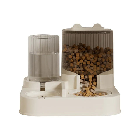 Automatic Steel Pet Feeder – Dual Bowl Gravity-Fed Cat & Dog Feeder