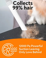 Pet Grooming Kit with Vacuum – Hair Removal Trimmer for Cats & Dogs - Image 14