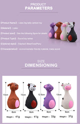 4-Pack Cute Latex Pet Dog Chew Toys – Teeth Cleaning Chew Toys - Image 9