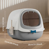 Extra Large Butterfly Cat Litter Box – Fully Enclosed Privacy Cat Toilet - Image 4