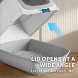 Extra Large Butterfly Cat Litter Box – Fully Enclosed Privacy Cat Toilet - Image 16
