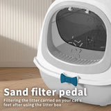 Extra Large Butterfly Cat Litter Box – Fully Enclosed Privacy Cat Toilet - Image 18