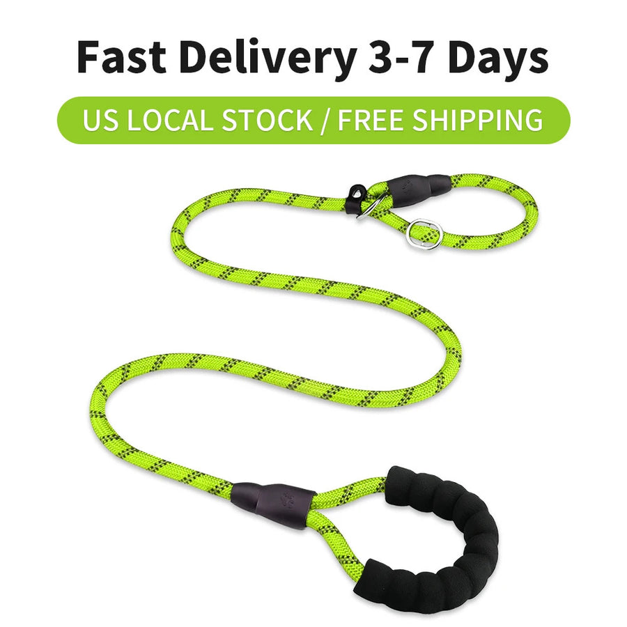 Adjustable Outdoor Dog Training Lead – Reflective Long Rope Leash