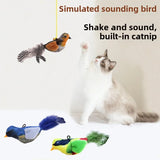 Simulated Squeaky Bird Cat Toy with Catnip – Interactive Self-Play Toy - Image 2