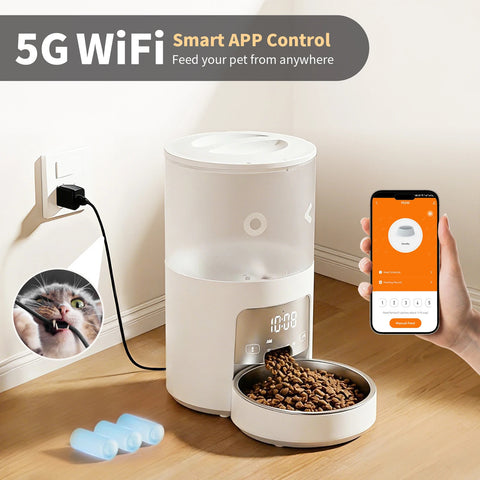 3L WiFi Smart Pet Feeder – Programmable Cat & Dog Food Dispenser