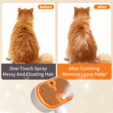 One-Touch Spray Pet Grooming Brush – Anti-Floating Hair Deshedding Comb - Image 4