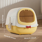 Extra Large Butterfly Cat Litter Box – Fully Enclosed Privacy Cat Toilet - Image 11